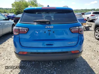 2018 Jeep Compass Sport with VIN 3C4NJCAB9JT468317, listed as a Copart auction lot 57658635 with 65,534 mi miles and Salvage title. Bid and sale history available at DreamBid. Image 6.