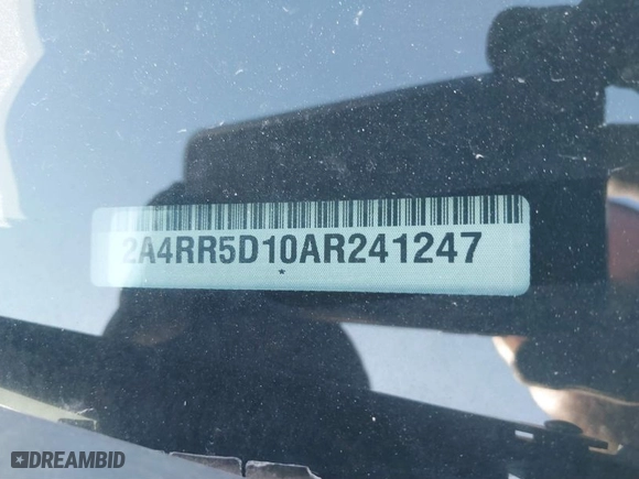 2010 Chrysler Town & Country Touring with VIN 2A4RR5D10AR241247, listed as a IAAI auction lot 41767320 with 130,260 mi miles. Bid and sale history available at carsss.com. Image 9.