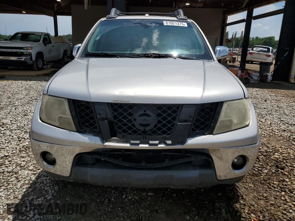 2011 Nissan Frontier SL with VIN 1N6AD0ER3BC449851, listed as a Copart auction lot 61001375 with 254,759 mi miles and Salvage title. Bid and sale history available at DreamBid. Image 5.