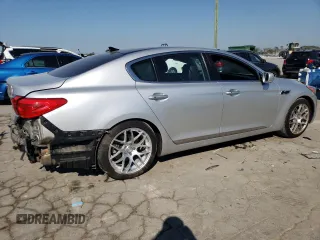 2015 Kia K900 Luxury with VIN KNALW4D44F6019332, listed as a Copart auction lot 74169884 with 120,924 mi miles and Salvage Title. Bid and sale history available at carsss.com. Image 3.