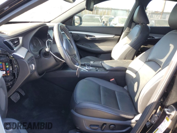 2020 Infiniti QX50 Luxe with VIN 3PCAJ5M38LF120752, listed as a Copart auction lot 64446825 with 40,001 mi miles and Salvage title. Bid and sale history available at DreamBid. Image 7.