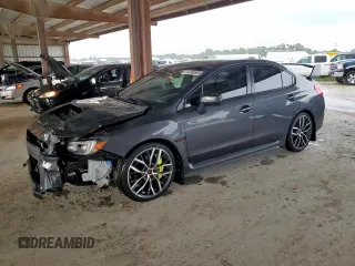 2020 Subaru WRX STI with VIN JF1VA2E67L9814065, listed as a Copart auction lot 62868595 with 43,129 mi miles and Salvage title. Bid and sale history available at DreamBid. Image 1.