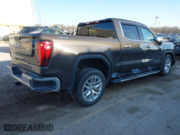 2021 GMC Sierra 1500 SLT z VIN 3GTU9DED9MG176881, wystawiony jako IAAI lot #41140356 z przebiegiem 21 553 mil mil oraz . Historia ofert i sprzedaży dostępna na DreamBid. Obrazek 4.