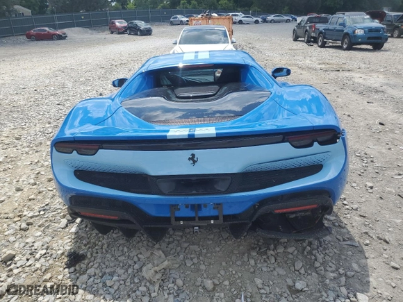 2024 Ferrari 296 GTB with VIN ZFF99SLA8R0304477, listed as a Copart auction lot 61744074 with NaN miles and Salvage Title. Bid and sale history available at carsss.com. Image 6.