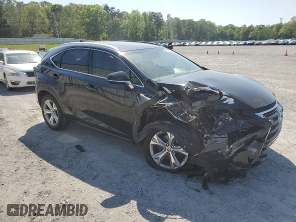 2017 Lexus NX 200t with VIN JTJYARBZ9H2059156, listed as a Copart auction lot 53250485 with 95,902 mi miles and Salvage Title. Bid and sale history available at DreamBid. Image 4.