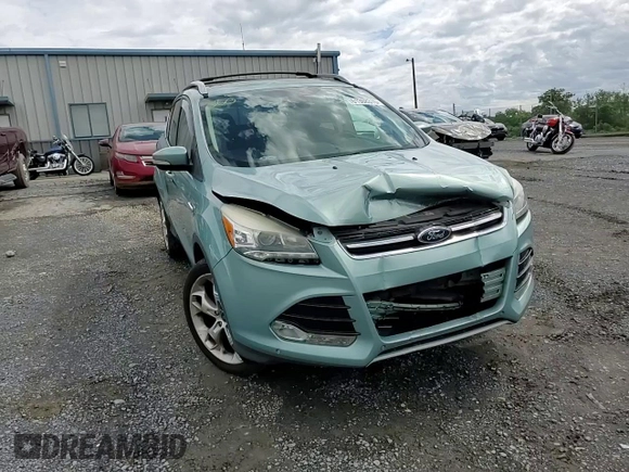 2013 Ford Escape Titanium with VIN 1FMCU9J98DUC09743, listed as a Copart auction lot 61308315 with 146,243 mi miles and Salvage title. Bid and sale history available at DreamBid. Image 14.