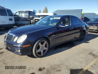 2007 Mercedes-Benz E 63 AMG with VIN WDBUF77X67B008192, listed as a Copart auction lot 82449274 with 125,126 mi miles and Salvage Title. Bid and sale history available at carsss.com. Image 1.