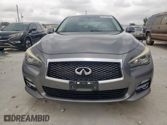 2015 Infiniti Q50 Sport with VIN JN1BV7AP1FM331043, listed as a Copart auction lot 60319895 with 150,645 mi miles and Salvage title. Bid and sale history available at DreamBid. Image 5.