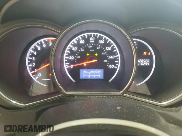 2012 Nissan Murano SV with VIN JN8AZ1MW7CW221292, listed as a Copart auction lot 54353965 with 128,526 mi miles and Salvage Title. Bid and sale history available at carsss.com. Image 9.