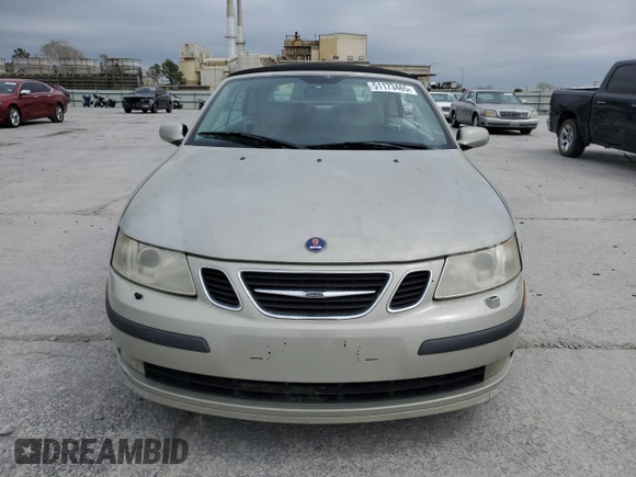 2006 Saab 9-3 with VIN YS3FD75Y466001592, listed as a Copart auction lot 51173465 with 160,026 mi miles and Salvage Title. Bid and sale history available at carsss.com. Image 5.