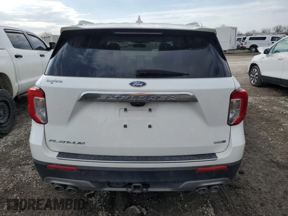 2020 Ford Explorer Platinum with VIN 1FM5K8HC4LGB20159, listed as a Copart auction lot 47005125 with 16,802 mi miles and Salvage Title. Bid and sale history available at carsss.com. Image 6.