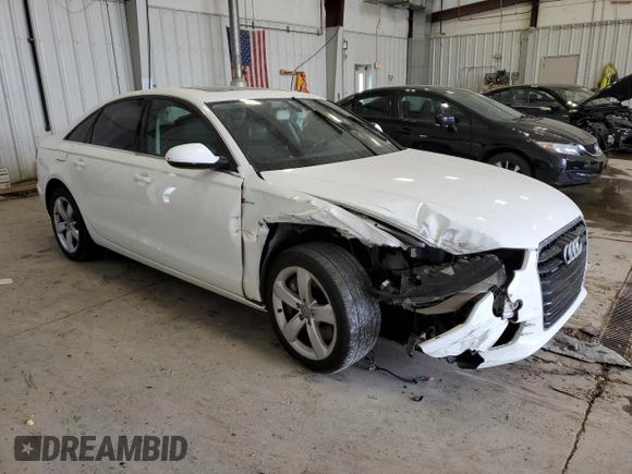 2012 Audi A6 Premium Plus with VIN WAUGGAFC5CN081826, listed as a Copart auction lot 57487055 with 143,292 mi miles and Non repairable. Bid and sale history available at DreamBid. Image 4.