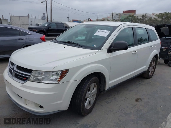 2013 Dodge Journey American Value with VIN 3C4PDCAB9DT547538, listed as a IAAI auction lot 42407702 with 152,659 mi miles and . Bid and sale history available at DreamBid. Image 6.