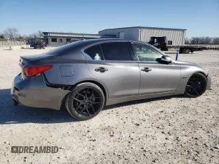 2014 Infiniti Q50 Hybrid Sport with VIN JN1AV7AP8EM692053, listed as a Copart auction lot 48013455 with 81,396 mi miles and Salvage Title. Bid and sale history available at carsss.com. Image 3.