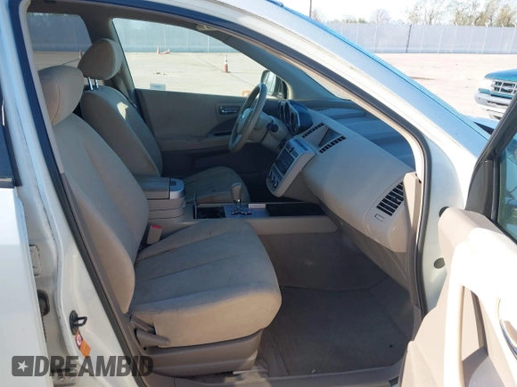 2007 Nissan Murano SL with VIN JN8AZ08T37W518771, listed as a IAAI auction lot 41847803 with 121,054 mi miles and . Bid and sale history available at carsss.com. Image 5.