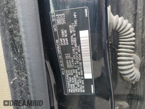 2013 Volvo XC90 Premier Plus с VIN YV4952CY7D1664153, выставлен на аукционе Copart как лот 55407525 с пробегом 271 088 миль миль и Чистый • Clean title. История ставок и продаж доступна на DreamBid. Изображение 12.