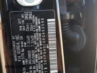 2024 Kia Telluride S z VIN 5XYP64GC6RG493596, wystawiony jako Copart lot #56524615 z przebiegiem 22 082 mil mil oraz Szkoda całkowita • Salvage title. Historia ofert i sprzedaży dostępna na DreamBid. Obrazek 13.
