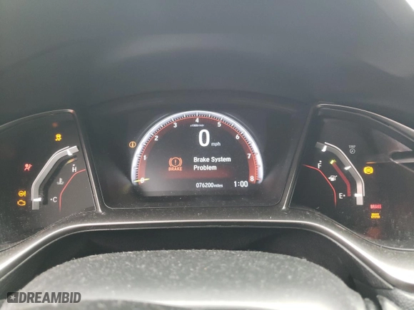 2019 Honda Civic Type R Touring with VIN SHHFK8G79KU202814, listed as a Copart auction lot 51578945 with 76,200 mi miles and Salvage Title. Bid and sale history available at carsss.com. Image 9.