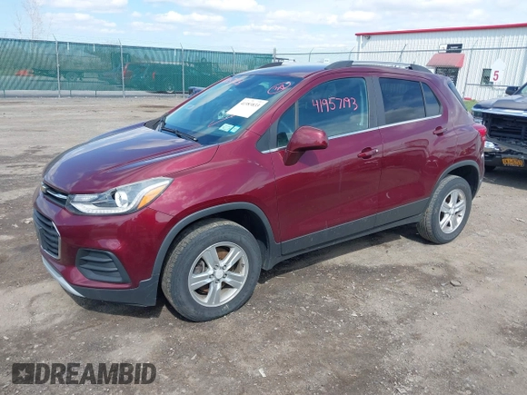 2017 Chevrolet Trax LT z VIN 3GNCJPSB6HL171777, wystawiony jako IAAI lot #41983833 z przebiegiem 88 726 mil mil oraz . Historia ofert i sprzedaży dostępna na DreamBid. Obrazek 2.