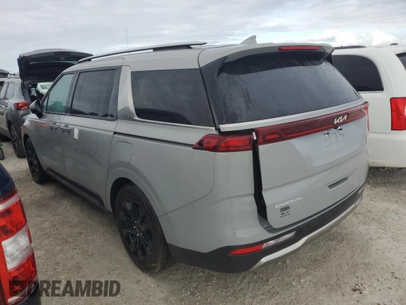 2024 Kia Carnival SX Prestige with VIN KNDNE5H38R6347038, listed as a Copart auction lot 75315254 with 5,021 mi miles and Non Repairable. Bid and sale history available at carsss.com. Image 2.