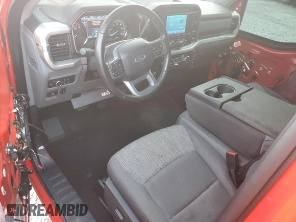 2022 Ford F-150 XL with VIN 1FTMF1E55NKE21802, listed as a Copart auction lot 77880924 with 38,575 mi miles and Salvage Title. Bid and sale history available at DreamBid. Image 8.