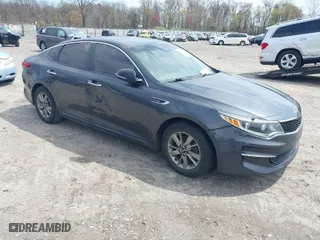 2017 Kia Optima LX 1.6T with VIN 5XXGT4L12HG173515, listed as a IAAI auction lot 42040458 with 103,595 mi miles. Bid and sale history available at carsss.com. Image 1.