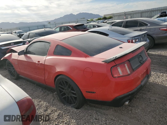 2011 Ford Mustang GT with VIN 1ZVBP8CF8B5127973, listed as a Copart auction lot 46757105 with 171,301 mi miles and Salvage Title. Bid and sale history available at carsss.com. Image 2.