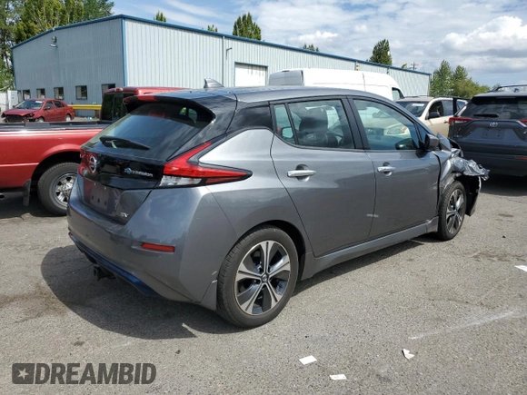 2021 Nissan LEAF SV with VIN 1N4AZ1CV0MC553409, listed as a Copart auction lot 68098454 with 23,080 mi miles and Salvage title. Bid and sale history available at DreamBid. Image 3.