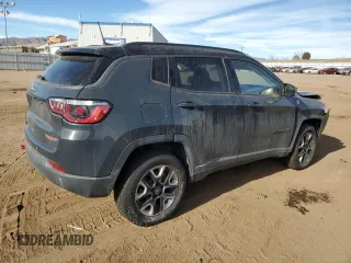 2018 Jeep Compass Trailhawk with VIN 3C4NJDDB9JT337597, listed as a Copart auction lot 86314244 with 88,873 mi miles and Salvage Title. Bid and sale history available at carsss.com. Image 3.
