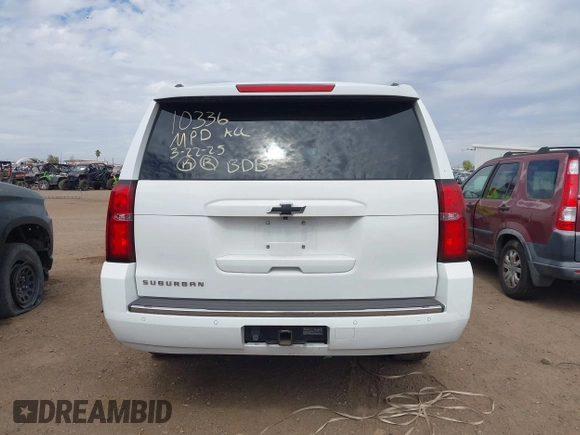 2015 Chevrolet Suburban LTZ with VIN 1GNSKKKC5FR691219, listed as a IAAI auction lot 41921973 with 169,119 mi miles and . Bid and sale history available at DreamBid. Image 16.