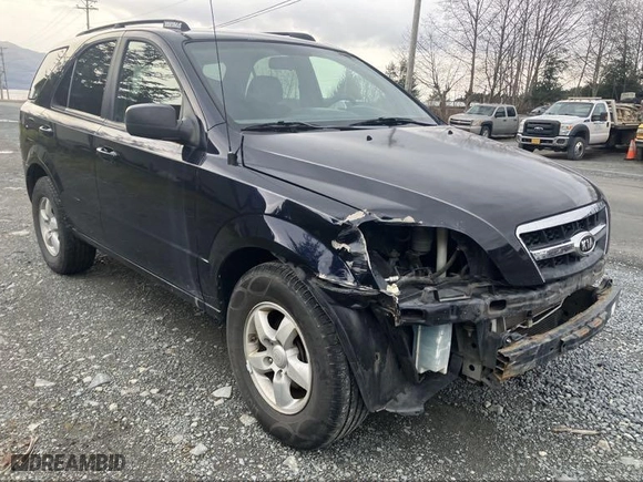 2009 Kia Sorento LX with VIN KNDJD735095890122, listed as a IAAI auction lot 41049479 with 153,333 mi miles. Bid and sale history available at carsss.com. Image 1.