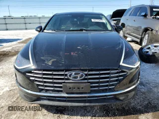 2023 Hyundai Sonata Hybrid Blue with VIN KMHL24JJ0PA060415, listed as a Copart auction lot 45715475 with 91,222 mi miles and Salvage Title. Bid and sale history available at carsss.com. Image 5.
