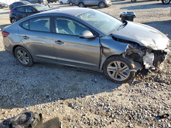2019 Hyundai Elantra SEL with VIN 5NPD84LF7KH478178, listed as a Copart auction lot 42721525 with 199,995 mi miles and Salvage Title. Bid and sale history available at carsss.com. Image 4.