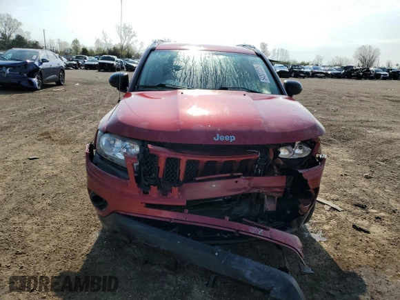 2017 Jeep Compass Sport z VIN 1C4NJCBA5HD187119, wystawiony jako Copart lot #54307235 z przebiegiem 82 838 mil mil oraz Szkoda całkowita • Salvage title. Historia ofert i sprzedaży dostępna na DreamBid. Obrazek 5.