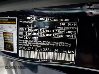 2014 Mercedes-Benz GLK 350 with VIN WDCGG5HB0EG331134, listed as a Copart auction lot 71226484 with 129,642 mi miles and Salvage Title. Bid and sale history available at DreamBid. Image 14.