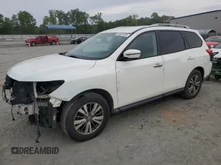 2018 Nissan Pathfinder SV with VIN 5N1DR2MN2JC615380, listed as a Copart auction lot 55681855 with 220,918 mi miles and Salvage title. Bid and sale history available at DreamBid. Image 1.