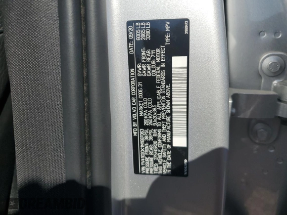 2021 Volvo XC90 Momentum z VIN YV4102CK1M1687063, wystawiony jako Copart lot #73581614 z przebiegiem 34 218 mil mil oraz Szkoda całkowita • Salvage title. Historia ofert i sprzedaży dostępna na DreamBid. Obrazek 14.