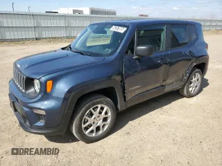2023 Jeep Renegade Latitude with VIN ZACNJDB12PPP72954, listed as a Copart auction lot 54257005 with 25,320 mi miles and Clean Title. Bid and sale history available at carsss.com. Image 1.