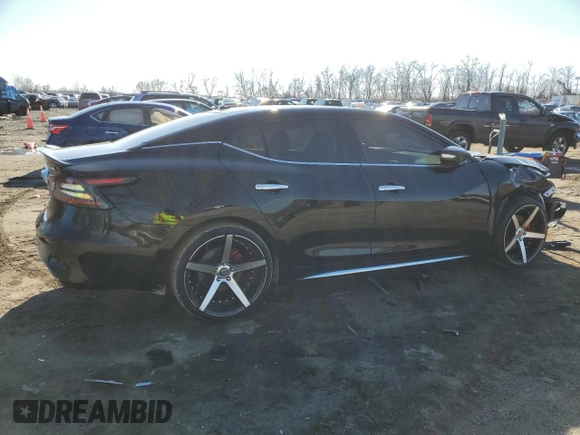 2020 Nissan Maxima Platinum with VIN 1N4AA6FVXLC382344, listed as a Copart auction lot 45412945 with 35,809 mi miles and Salvage Title. Bid and sale history available at DreamBid. Image 3.