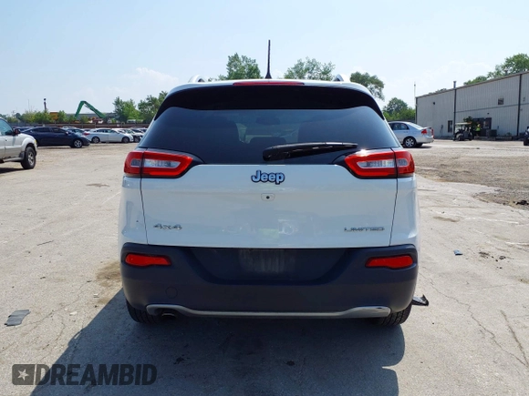 2016 Jeep Cherokee Limited with VIN 1C4PJMDB2GW253553, listed as a IAAI auction lot 42802413 with 107,673 mi miles and . Bid and sale history available at DreamBid. Image 16.