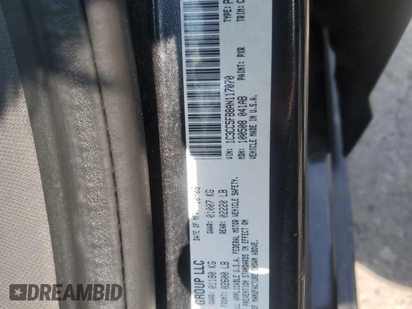 2010 Chrysler Sebring Limited with VIN 1C3CC5FB8AN117070, listed as a Copart auction lot 63481625 with 168,118 mi miles and Salvage title. Bid and sale history available at DreamBid. Image 12.