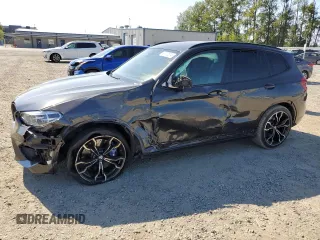 2021 BMW X3 M with VIN 5YMTS0C05M9E94967, listed as a Copart auction lot 63720814 with 0 mi miles and Salvage Title. Bid and sale history available at carsss.com. Image 1.