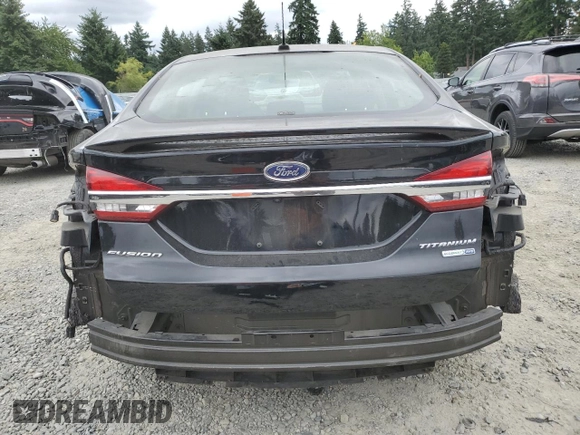 2017 Ford Fusion Titanium with VIN 3FA6P0D93HR389152, listed as a Copart auction lot 62600135 with 147,645 mi miles and Salvage title. Bid and sale history available at DreamBid. Image 6.