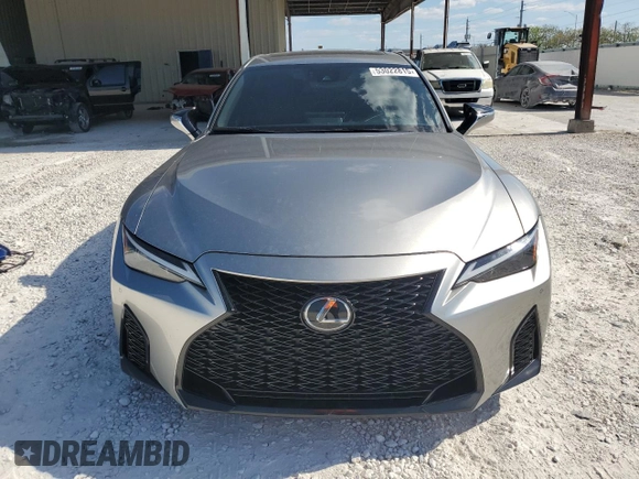 2023 Lexus IS with VIN JTHGZ1B22P5067851, listed as a Copart auction lot 53022815 with 42,662 mi miles and Salvage Title. Bid and sale history available at carsss.com. Image 5.