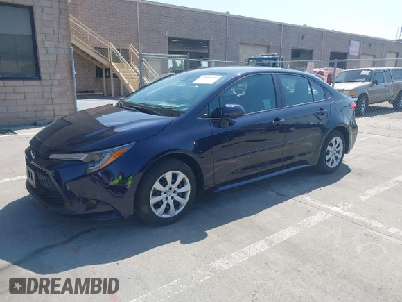 2020 Toyota Corolla LE with VIN 5YFEPRAE5LP145142, listed as a IAAI auction lot 42153289 with 35,010 mi miles and . Bid and sale history available at DreamBid. Image 23.