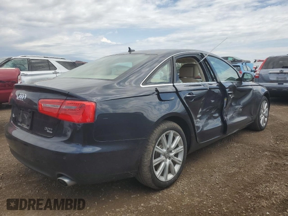 2014 Audi A6 Premium Plus with VIN WAUFGAFC2EN162765, listed as a Copart auction lot 54138005 with 32,580 mi miles and Salvage title. Bid and sale history available at DreamBid. Image 3.