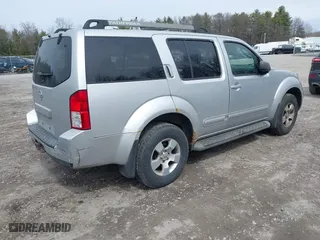 2005 Nissan Pathfinder LE with VIN 5N1AR18W65C779060, listed as a IAAI auction lot 41891214 with 192,842 mi miles. Bid and sale history available at carsss.com. Image 4.