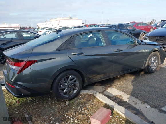2024 Hyundai Elantra SEL with VIN KMHLM4DG8RU763398, listed as a IAAI auction lot 41506136 with 13,182 mi miles. Bid and sale history available at carsss.com. Image 4.