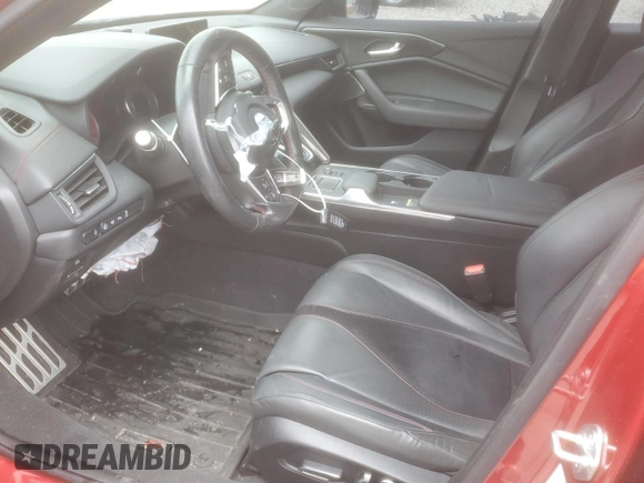 2021 Acura TLX Type S with VIN 19UUB7F03MA001317, listed as a Copart auction lot 80432464 with 19,683 mi miles and Salvage Title. Bid and sale history available at carsss.com. Image 7.