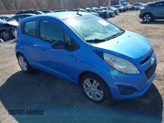 2014 Chevrolet Spark LT with VIN KL8CD6S99EC519367, listed as a IAAI auction lot 41995486 with 129,223 mi miles. Bid and sale history available at carsss.com. Image 1.